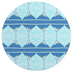 Questo Casa, Ronde digitaal bedrukte muismat, antislip onderkant, voor kantoor en thuis, diameter: 22 cm