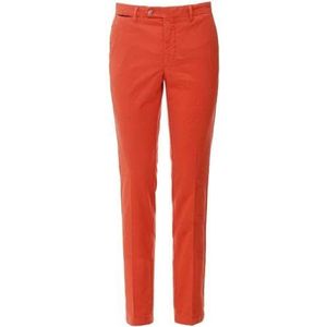 Hackett London C Chino Kensington Broek voor heren, Oranje (Roest Oranje), 42W / 34L