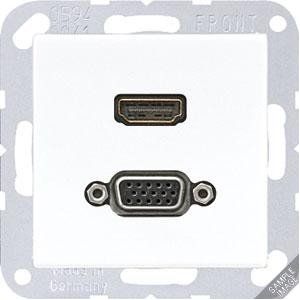 Jung - plaat HDMI/VGA antraciet mat
