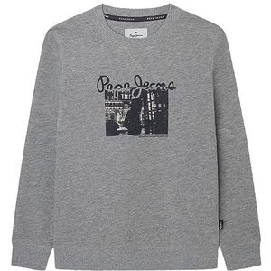 Pepe Jeans Nigel Sweatshirt voor jongens, Grijs (Grijs Marl), 16 jaar