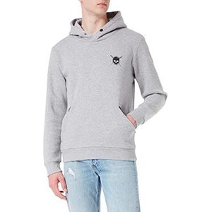 TUFFSKULL Heren Sweathoody Hooded Sweatshirt, Licht Grijs, XL