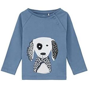 s.Oliver T-shirts met lange mouwen, uniseks, baby-T-shirts, Blauw, 80