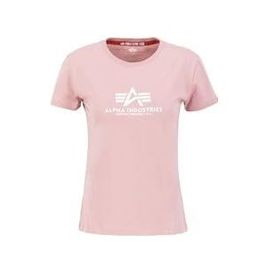Alpha Industries New Basic T-shirt voor dames Silver Pink