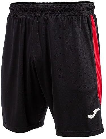 Joma - Glasgow - Shorts - Zwart Rood - Unisex Volwassenen