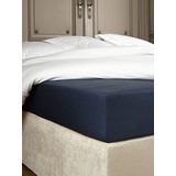 De Witte Lietaer Hoeslaken Bumblebee 90 X 200 Cm H40 Katoen Navy