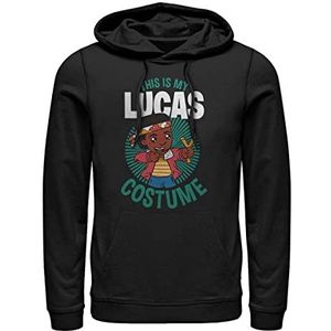 Stranger Things Unisex Lucas Kostuum Hoodie Hooded Sweatshirt, Zwart, 3XL, zwart, 3XL