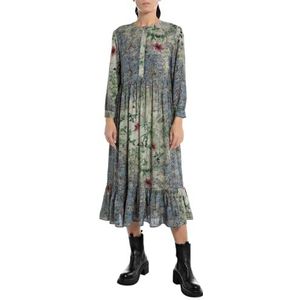 Replay Maxi-jurk voor dames, 010 Multicolor, S