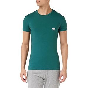 Emporio Armani Underwear Men's Shiny Logo Band T-shirt, Mediterranean, XL, Mediterrane, XL
