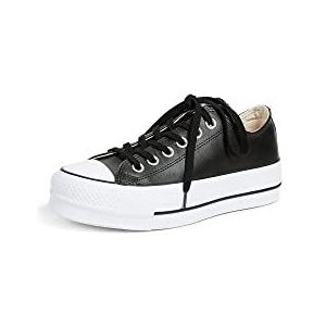 Converse Chuck Taylor All Star Lift Clean Sneakers voor meisjes, Zwart Zwart Zwart Zwart Wit 001, 35 EU