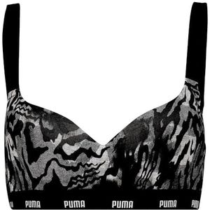 PUMA - Dames Trainingsbeha - Zwart - Katoen - 1-Pack