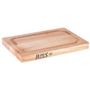 John Boos 209 Chop-N-Slice 12 bij 8 door 1-Inch Omkeerbare Harde Esdoorn Snijplank met Diepe Sap Groef