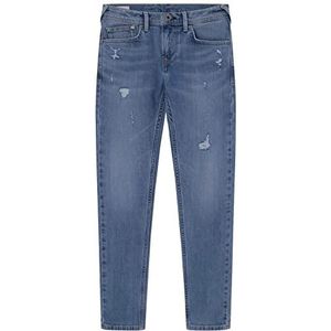 Pepe Jeans Finly Repair Jeans voor jongens, blauw (denim), 12 Jaar