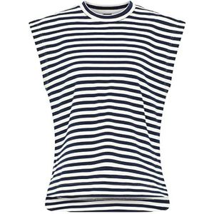 nascita T-shirt voor dames, marinewit., L