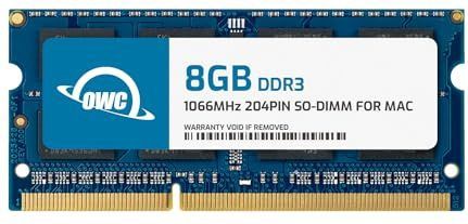OWC - 8566DDR3S8GB - RAM - Blauw - 8GB - 1066 MHz - SO-DIMM - Onggepufferd - Non-ECC