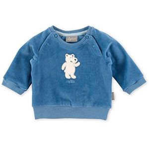 Sigikid Baby-jongens Classic shirt met lange mouwen van biologisch katoen T-shirt, blauw/ijsbeer, 62