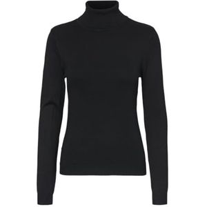 VERO MODA Dames Vmglory Ls Rollneck Blouse Ga Noos Ptt Gebreide Trui, zwart, XS Petite