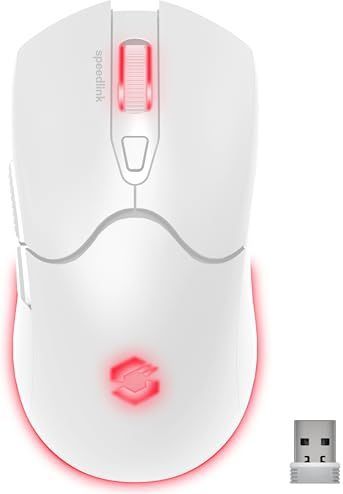 Speedlink - VELOX - Gaming Muis - Wit - Draadloos - RGB Verlichting - 4800 dpi