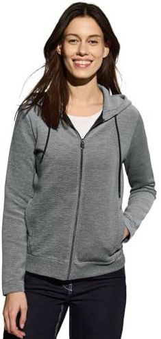 CECIL Two-Tone jas met capuchon, Slate Kaki, L