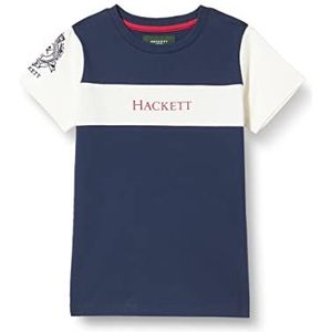 Hackett London T-shirt met Heritage T-shirt voor jongens, marine Blazer, 9 jaar