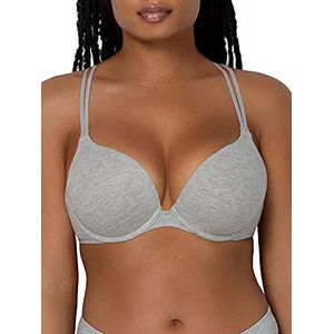 Smart & Sexy Women's Perfect Push-Up Bra, Light Grey Heather, 36A
