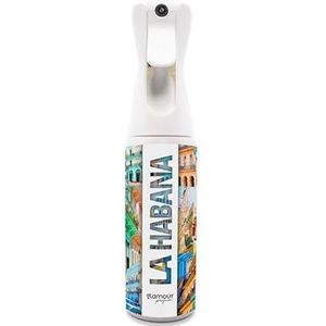 GLAMOUR PARFUM - Havana Luchtverfrisser voor thuis, 300 ml, spray met kruidige citrusgeur, textiel luchtverfrisserspray, voor het sproeien op bed of gordijnen, herbruikbaar