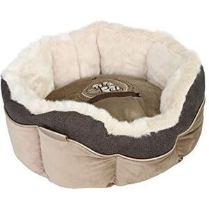 Happy House Mand rond Cute Pets Taupe