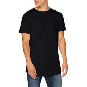 Build Your Brand Heren Shaped Long Tee T-Shirt, zwart, 5XL
