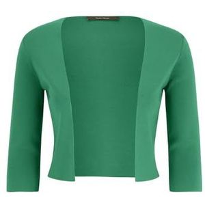 Vera Mont Gebreide bolero voor dames, lange mouwen, zijdeachtig groen, XL