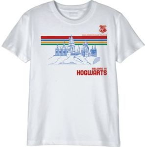 HARRY POTTER Jongens T-shirt, Wit, 10 Jaar