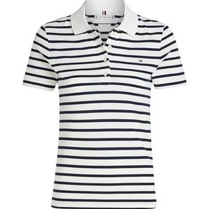 Tommy Hilfiger - Breton Ecru/Dark Night Navy Stp - Poloshirt - Dames