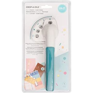 Crop-A-Dile Carrying Case by We R Memory Keepers  Includes heavy-duty-plastic  carrying case with teal handle and 100 eyelets in assorted colors