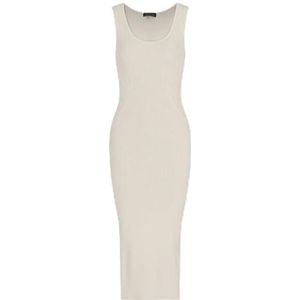 Armani Exchange Arte Sella, duurzaam, metalen logoplaat, jurk, wit, S, ISO, S