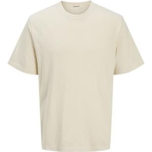 JACK & JONES Jorhydra Back Sketch Tee Ss Crew Neck voor heren, antiek wit., L
