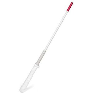 Kleeneze KL062499UFEU7 Anti-Bac Twist Mop With Extendable/Telescopic Handle, Easy Wringing Floor Mop, Streak-Free, Highly Absorbent, 79-129 cm, White/Pink