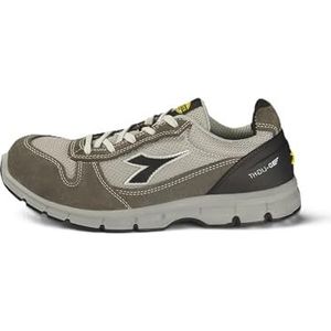 Diadora - Run Text Low S1P SRC ESD - Veiligheidsschoen - Zwart - Leer en Mesh
