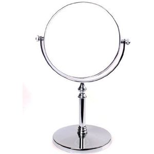 HIMRY Designed Make-up Spiegel 6 inch 7x Vergroting, 360 Draden Draaibaar. Dubbelzijdig Spiegel : Normaal en Vergroting, Voetstuk Tafelspiegel voor Badkamer Slaapkamer, Verchroomd, KXD3106-7x