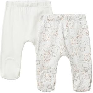 United Colors of Benetton Set van 2 broeken, Wit, 12 Maanden