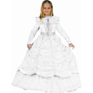 Dress Up America 540-T4 Royal Bride Cinderella Costume, White, 3-4 Years (Waist: 66-71, Height: 91-99 cm)