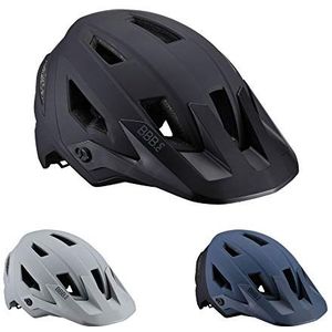 BBB Cycling Shore Fietshelm voor volwassenen, uniseks, E-MTB verstelbaar vizier, hooggeventileerde helm dames en heren, mat zwart, L (59-62 cm) Schore