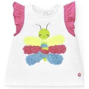 Tuc Tuc Mouwloos T-shirt voor baby's en peuters, Wit, 9 Maanden