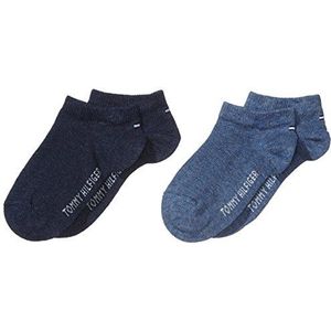 Tommy Hilfiger Unisex sneakers trainer sokken voor kinderen, jeans, 39/42 EU
