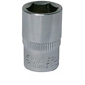 Silverline - Zeskantige Dopsleutel - 1/4 Inch - 13 mm - Chroom Vanadiumstaal