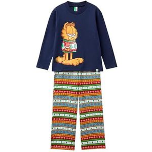 United Colors of Benetton Pyjamaset voor kinderen en jongens, Blauw, XL