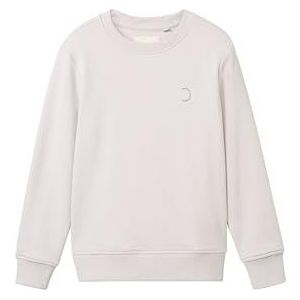 TOM TAILOR Sweatshirt voor jongens, 16339 - Clouds Grey, 140 cm