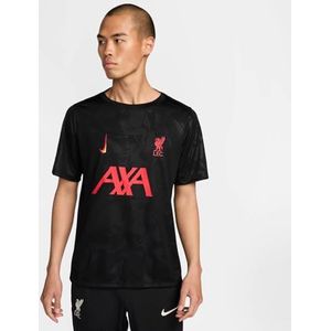 Nike Liverpool Fc Shirt LFC M Nk Df Acdpr Sstopk Pm 3R, Zwart/Chroom Geel/Global Red, FQ2548-011, S