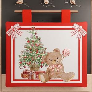PETTI Artigiani italiani - Ovenafdekking voor Kerstmis, ovenafdekking, ovenafdekking 40 x 50 cm, ovenafdekking beer, 100% gemaakt in Italië