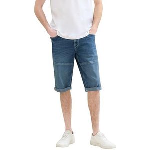 TOM TAILOR Bermuda voor heren, 10118 - Used Light Stone Blue Denim, 28
