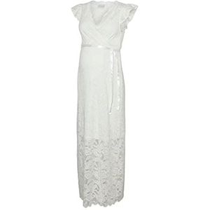 MAMALICIOUS Mama Licious damesjurk, zwangerschapsjurk, wit (snow white), L