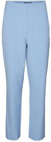 VERO MODA - Broek - Lichtblauw - Regular Fit - High Waist