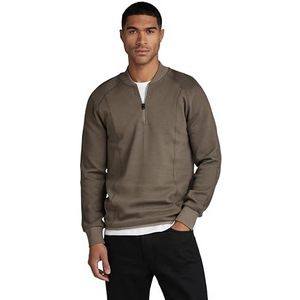 G-STAR RAW Jirgi Half Zip Tweeter Slim ls, bruin (Turf D23512-d271-273), XL